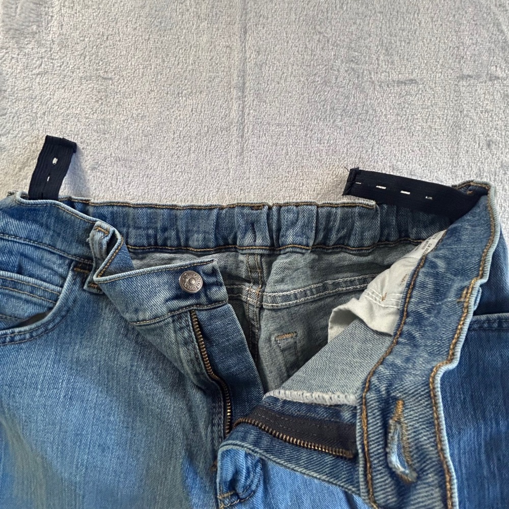 Wrangler Jeans Womens Size 14 Husky Flare Leg Light Wash Denim Pants Stretch - Picture 8 of 10